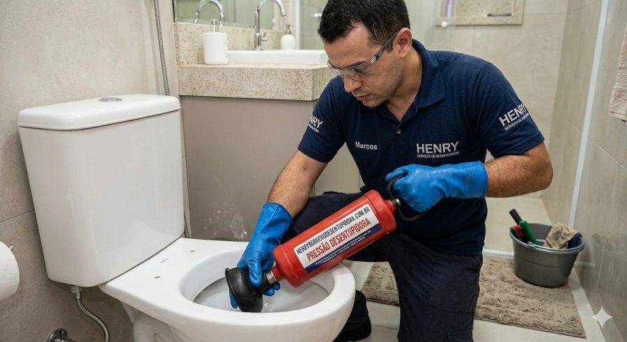 desentupimento de vaso sanitario